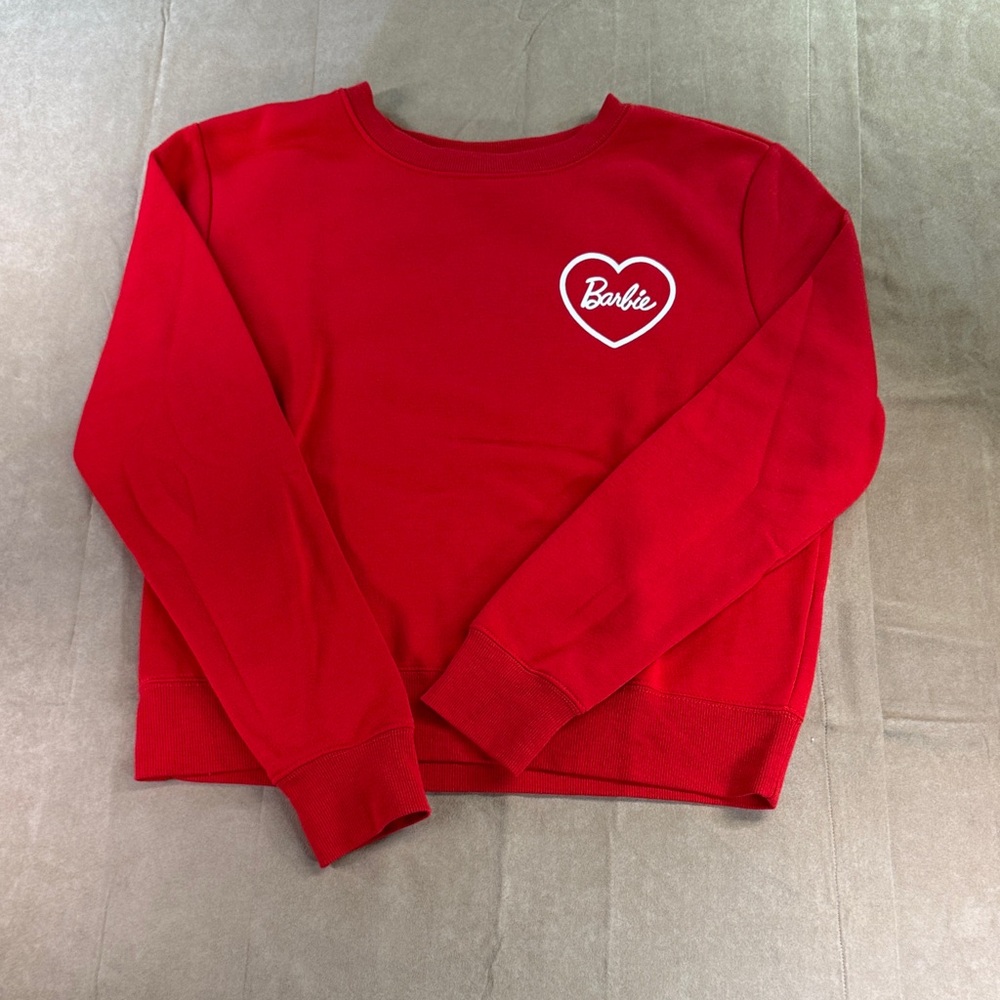 Barbie Red Crewneck with Heart Logo